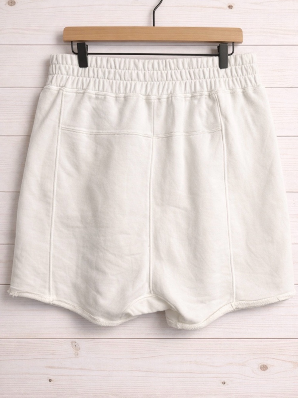 Free People Movement All Star Solid Hi-Rise Athletic Lounge Shorts~White~Size Lg - Picture 4 of 16